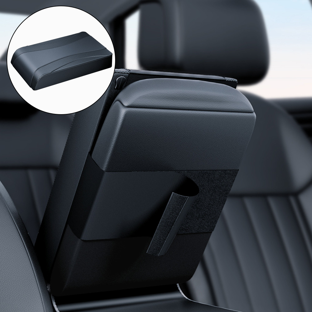 Jual Car Armrest Pad Adjustable Elbow Supportor Arm Rest Box Leather ...