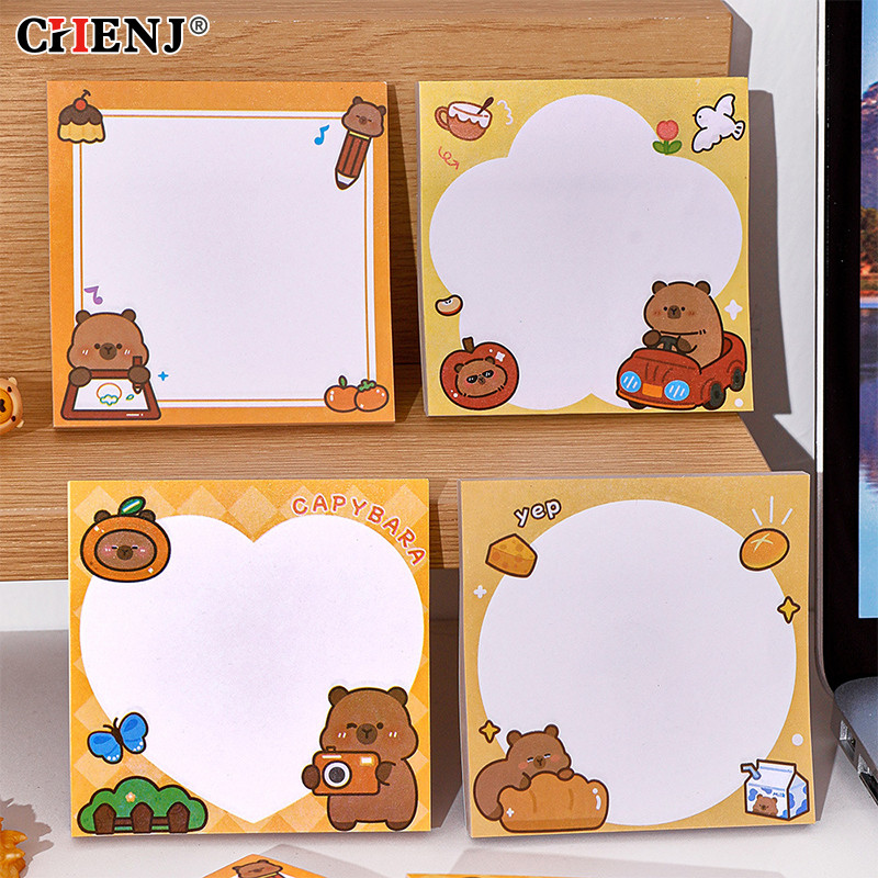 Jual 50Sheets Cartoon Capybara Sticky Notes for Students Cute Self ...