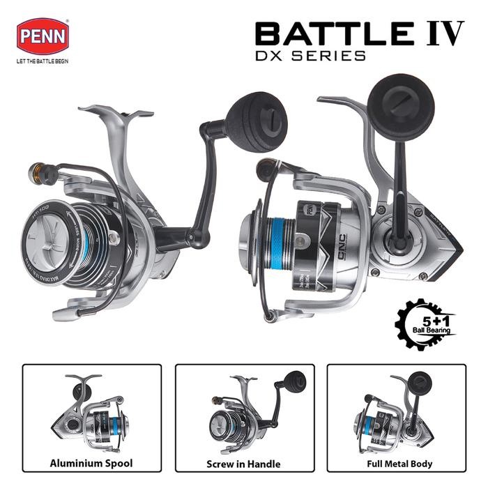Jual PENN Reel Pancing Spinning BATTLE IV DX 5+1Ball Baering 3000 ...