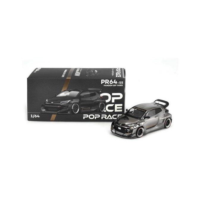 Jual Poprace 1/64 Pandem GR Yaris Dark Chrome PR640055 | Shopee Indonesia