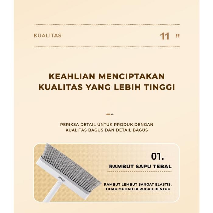 Jual ECOCO Simple Broom - Sapu Lantai Sapu Pembersih Rambut Sapu Lantai ...