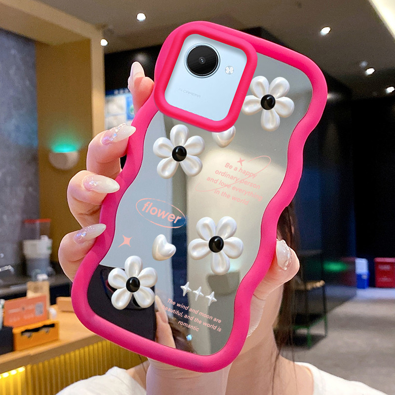 SEAHAI Cover Per Realme C30 / C30s - Custodia In Silicone TPU Ultrasottile Con Design Glitter Placcatura Phnom Penh - Blu - 3