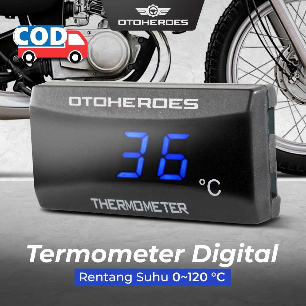 Jual Termometer Digital Suhu Radiator Mobil dan Motor LCD Pengukur Suhu ...