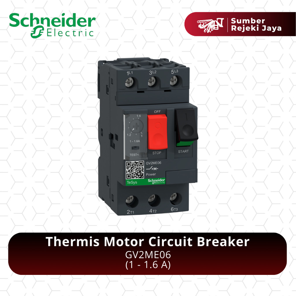 Schneider Thermis Motor Circuit Breaker GV2ME06 (1 - 1.6 A)