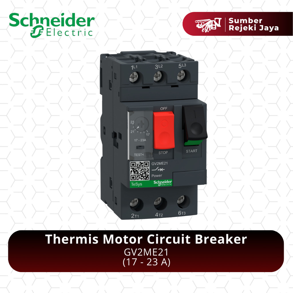 Schneider Thermis Motor Circuit Breaker GV2ME21 (17 - 23 A)