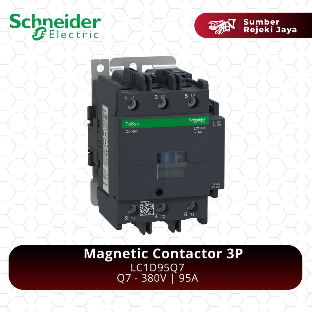 Schneider Kontaktor LC1D95Q7 3P 95A 380VAC 380V | magnetic contactor | Q7
