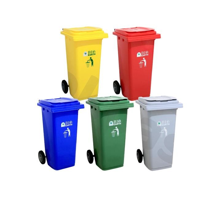Jual Pilihan- Tempat Sampah Roda Dorong 120 Liter Besar Bio Dustbin ...