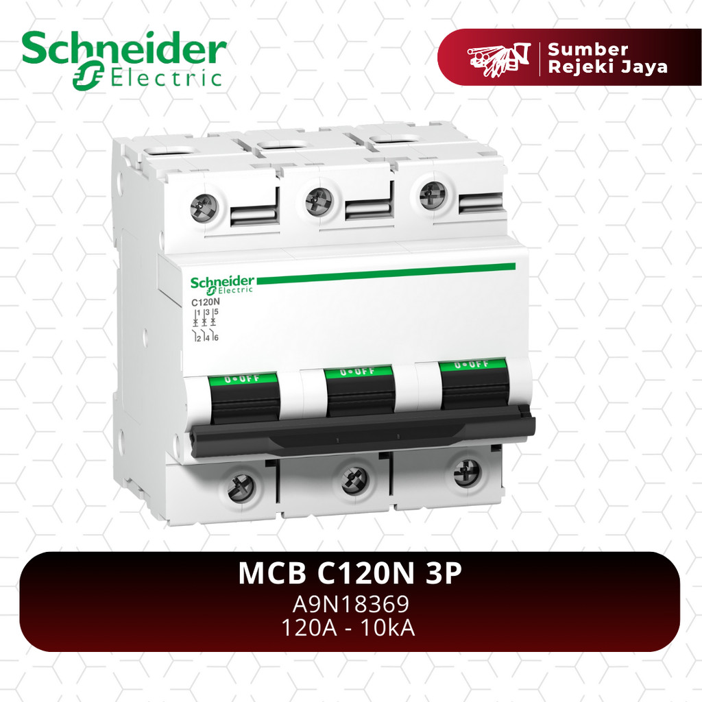 Schneider MCB C120N 3P 125A 10kA | A9N18369 
