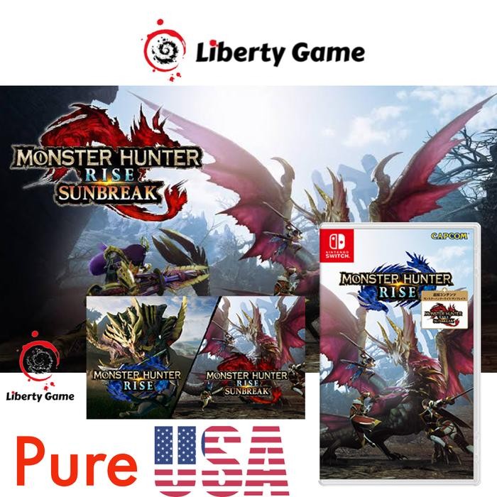 Jual Pilihan- Nintendo Switch Mh Rise Monster Hunter Rise + Mh Sunbreak ...