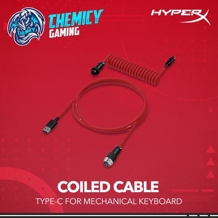 Jual Ready HyperX Coiled Cable Type-C for Mechanical Keyboard | Shopee ...
