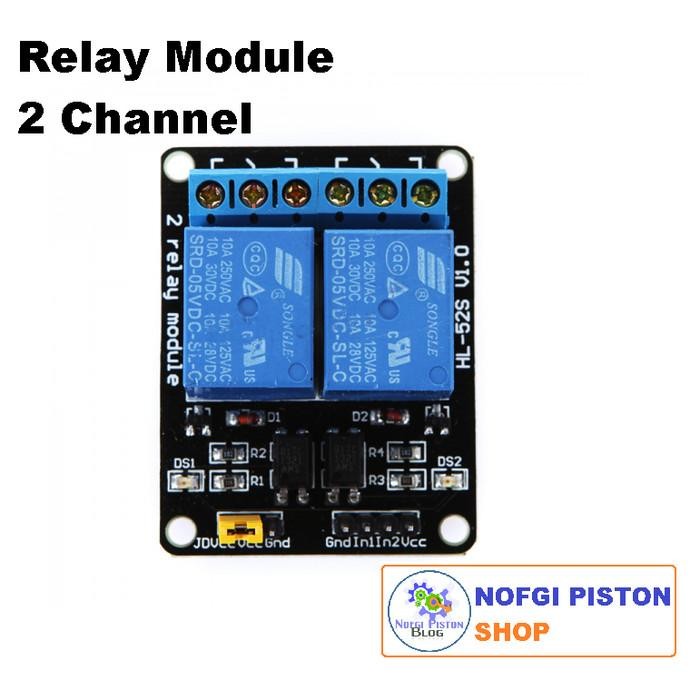 Jual [Expert] Relay Module 5V 2 Channel 10A 220V for Arduino Raspberry ...