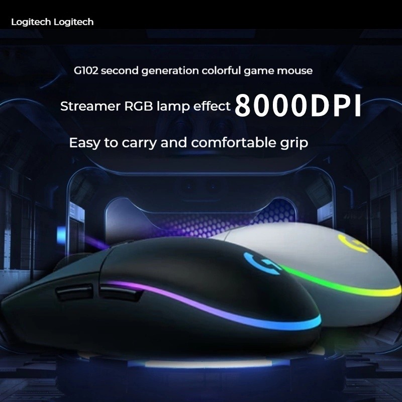 Jual Logitech G102 Usb Wired Gaming Mouse 2Nd Generation Ergonomic ...