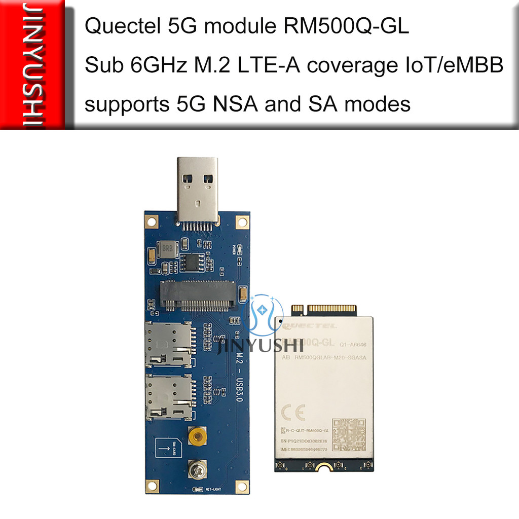 Jual Quectel RM500Q-GL 5G Modem M.2 module with USB 3.0 adapter Double ...