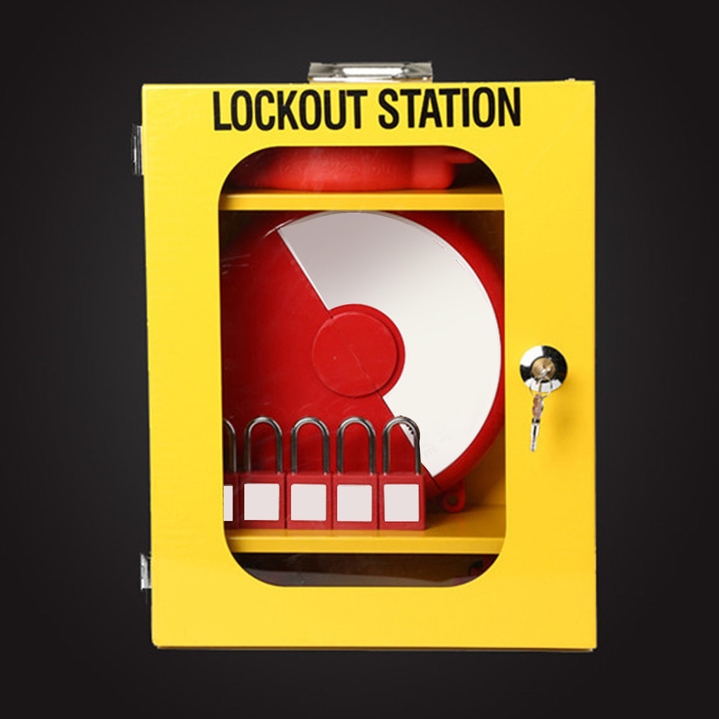 Jual Lockout Tagout Station Wall Mounted Steel Construction Heavy Duty ...