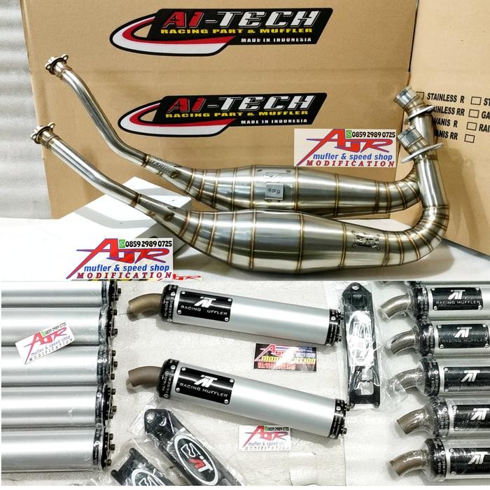 Jual Knalpot Aitech Stainles X2 Leher L Cobra & Standar Ninja R Rr ...