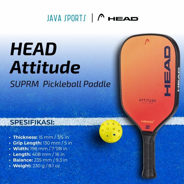 Jual Raket Pickleball Head Attitude SUPRM Original Pickleball Paddle ...