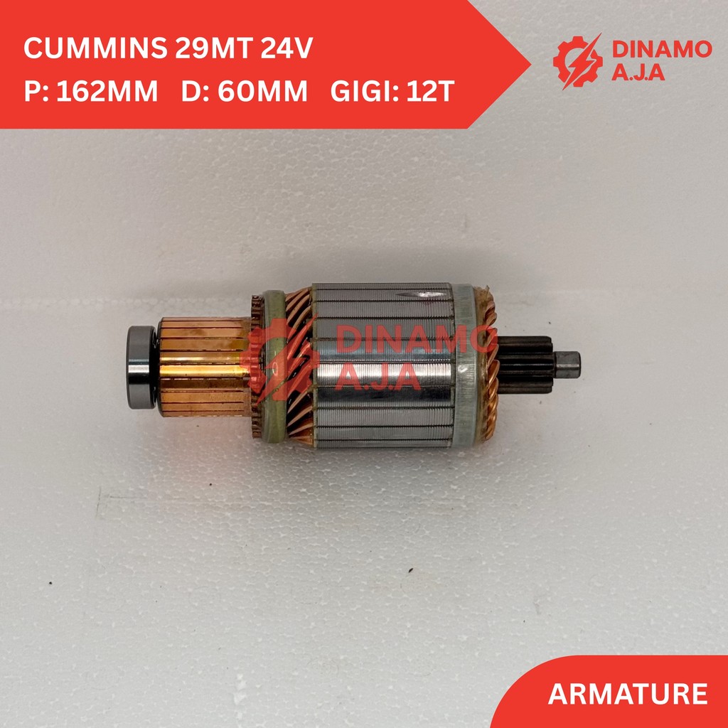 Jual Armature Starter 29MT 24V Cummins Model Delco Remy 12T | Shopee ...