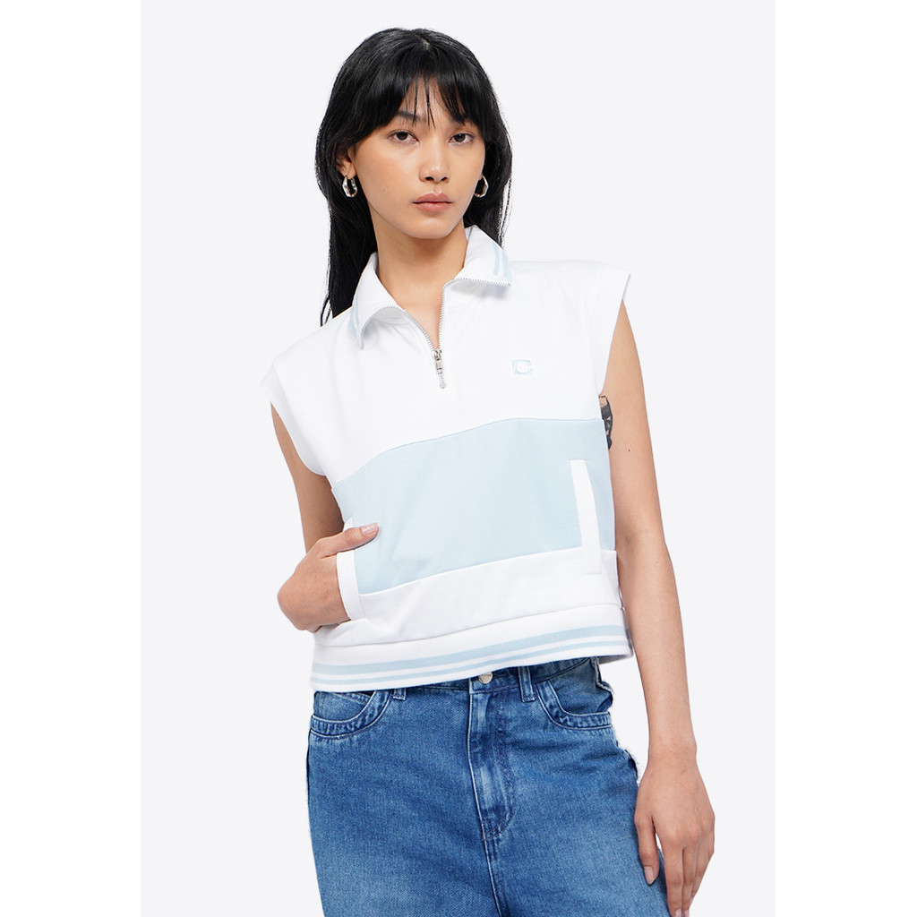 Jual COLORBOX Logo Detail Sleeveless Polo Top Multicolor | Shopee Indonesia