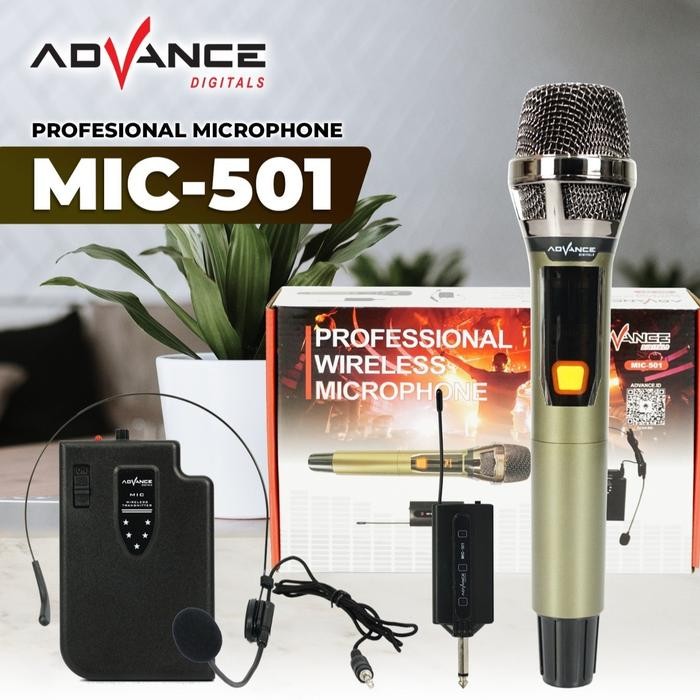 Jual Advance MIC-501 Microphone Mic Call Center Customer Service Karoke ...