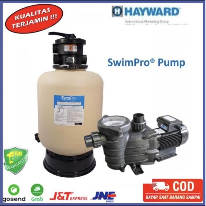 Jual Paket Pompa Kolam Renang HAYWARD SWIMPRO 1 HP+ Filter Swimpro SET ...