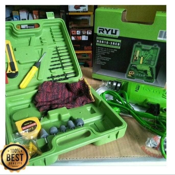 Jual mesin bor besi kayu 10mm 10 mm re set BOX tekiro RYU rdr 10-3 reb ...