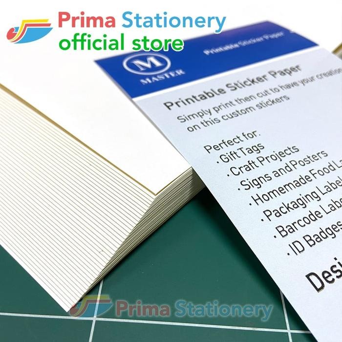 Jual KOIC Master Kertas Sticker Paper Hvs A4 Putih Polos Isi 50 Lembar ...