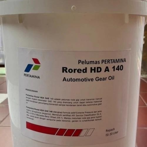 Jual OLI PERTAMINA RORED HD-A SAE 140 / 20 LITER | Shopee Indonesia