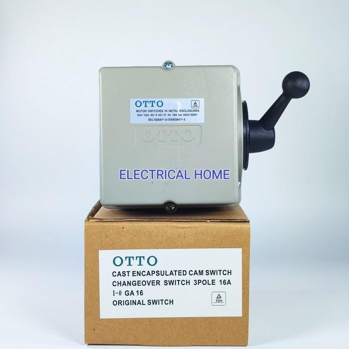 Jual PJ Cam Starter Ohm Saklar 3P GA-16A I-0 (ON-OFF) OTTO. | Shopee ...