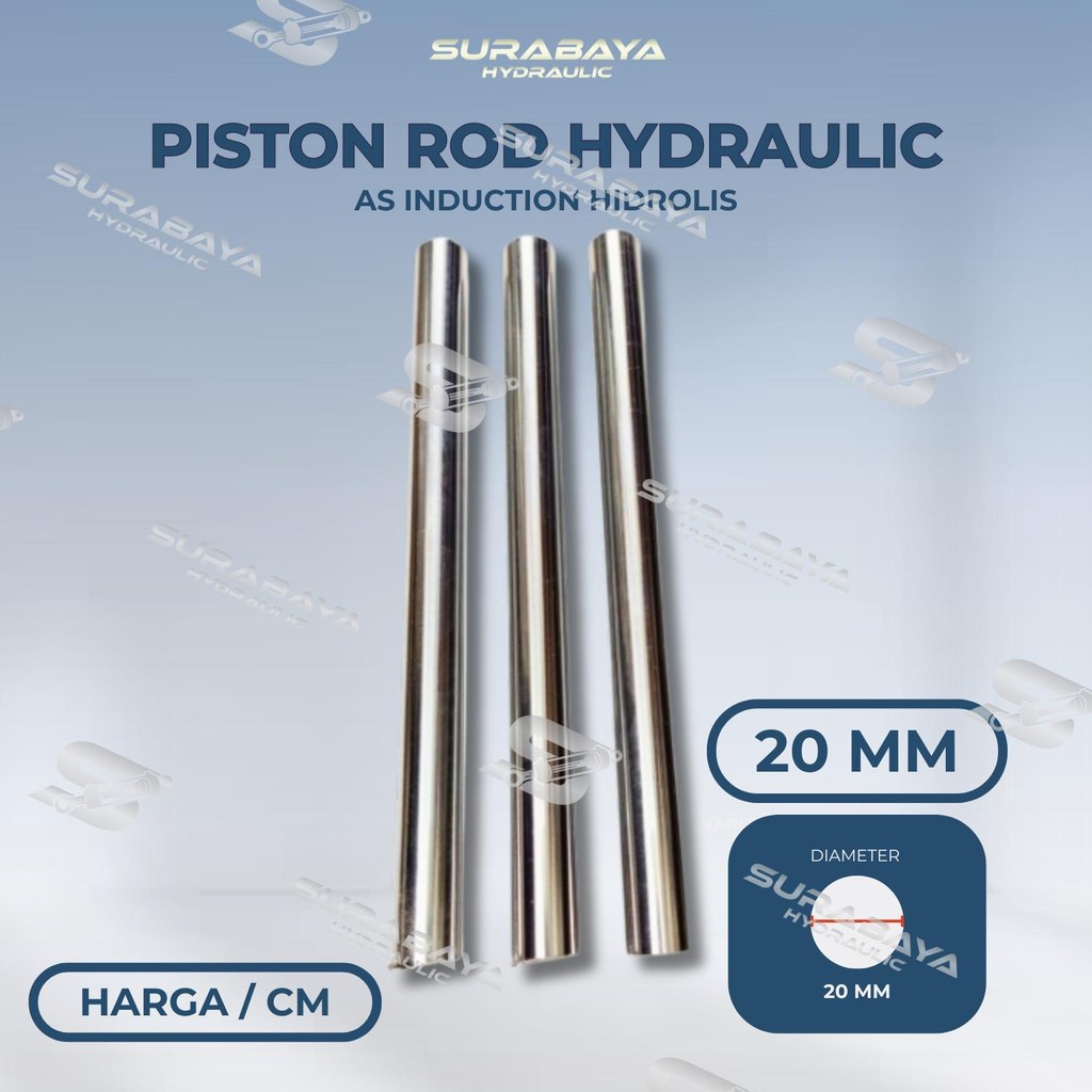 Jual Induction As 20 mm Hard Chrome Hydraulic | Piston Rod Harden ...