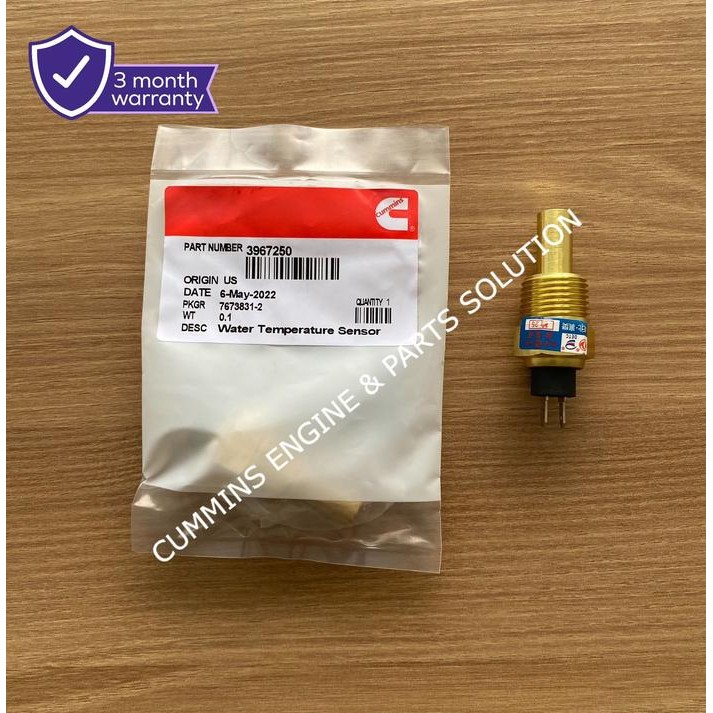 Jual Water Temperature Sensor 3967250 For Cummins 4B , 6B , NT855 ...