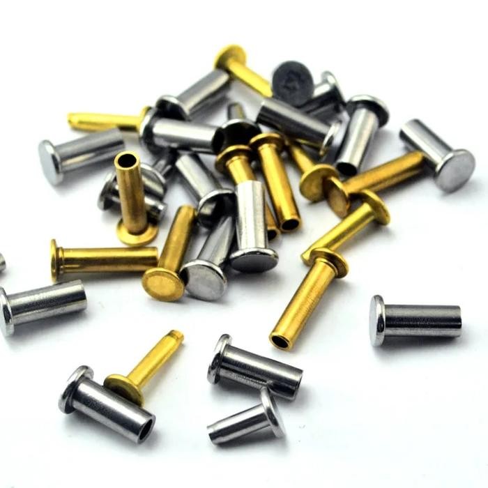 Jual 20Sets Brass Stainless Steel Knife Handle Lock Screws Rivets Bolts ...