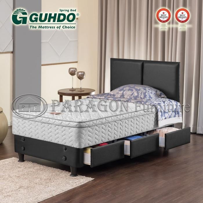 Jual Spring bed Laci 140x200 Standard Plush Top Atlantic Full set ...