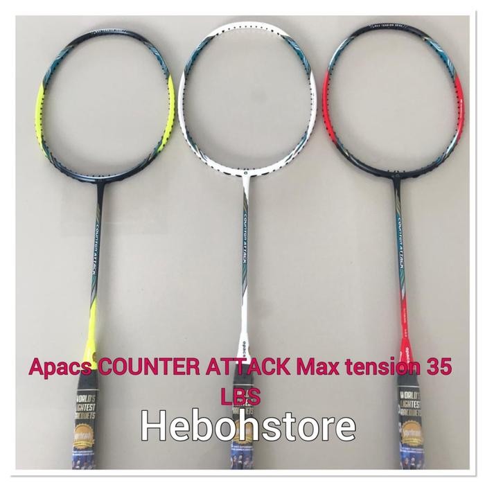 Jual Raket Badminton Apacs COUNTER ATTACK BISA KUAT MAX 35 LBS ORIGINAL ...