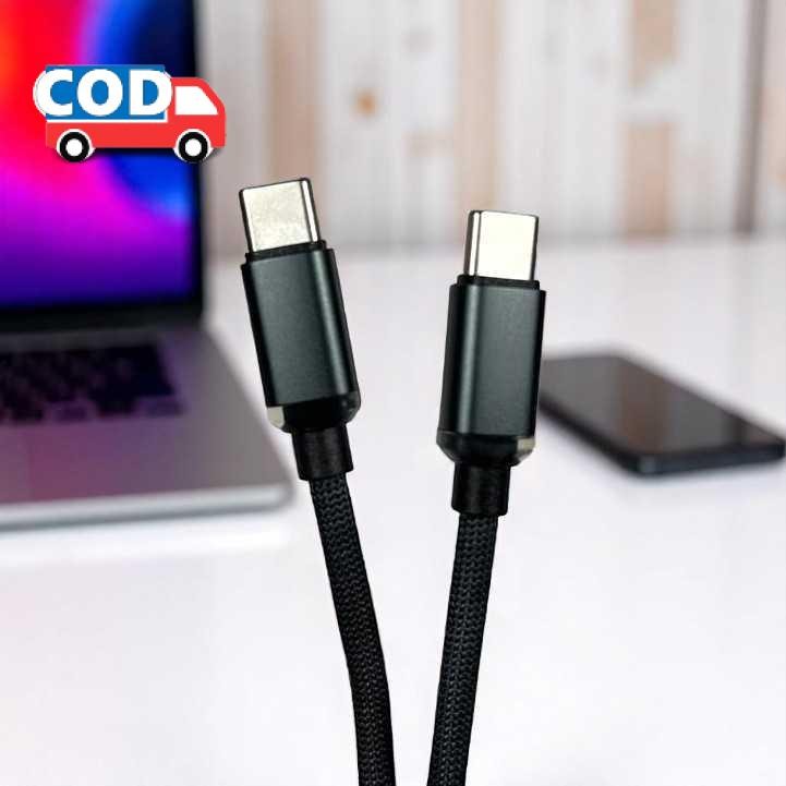 Jual Kabel Data Type C Fast Charging 120W Transfer Data Cepat Leher