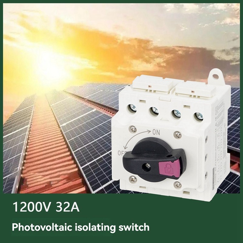 Jual Solar Isolator Switch Pv Dc 1200V 32A Solar Rotating Handle ...