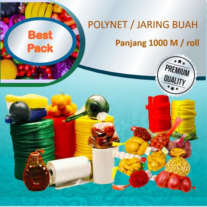 Jual (Expert) jaring buah / polynet roll besar merk best fresh (1000m ...