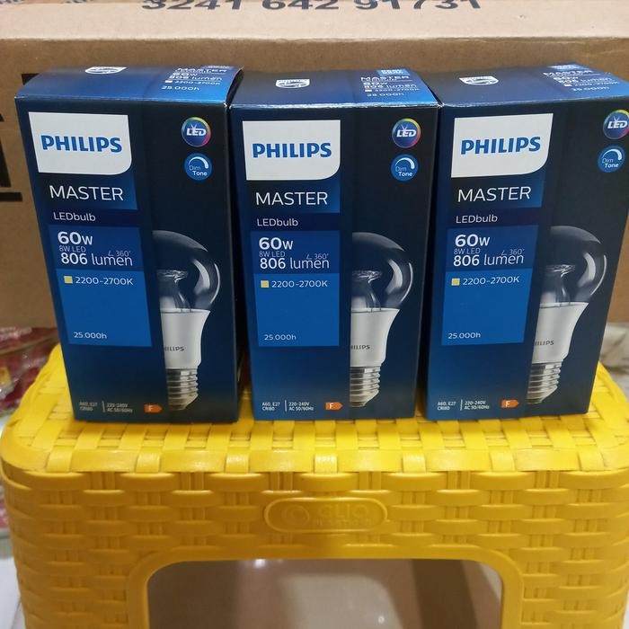 Jual Philips Master Led Bulb DimTone 8w E27 A60 Dimmable | Shopee Indonesia