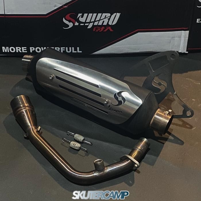 Jual PREMIUM Knalpot Shijiro Standar Vespa Racing Special Edition Inlet ...
