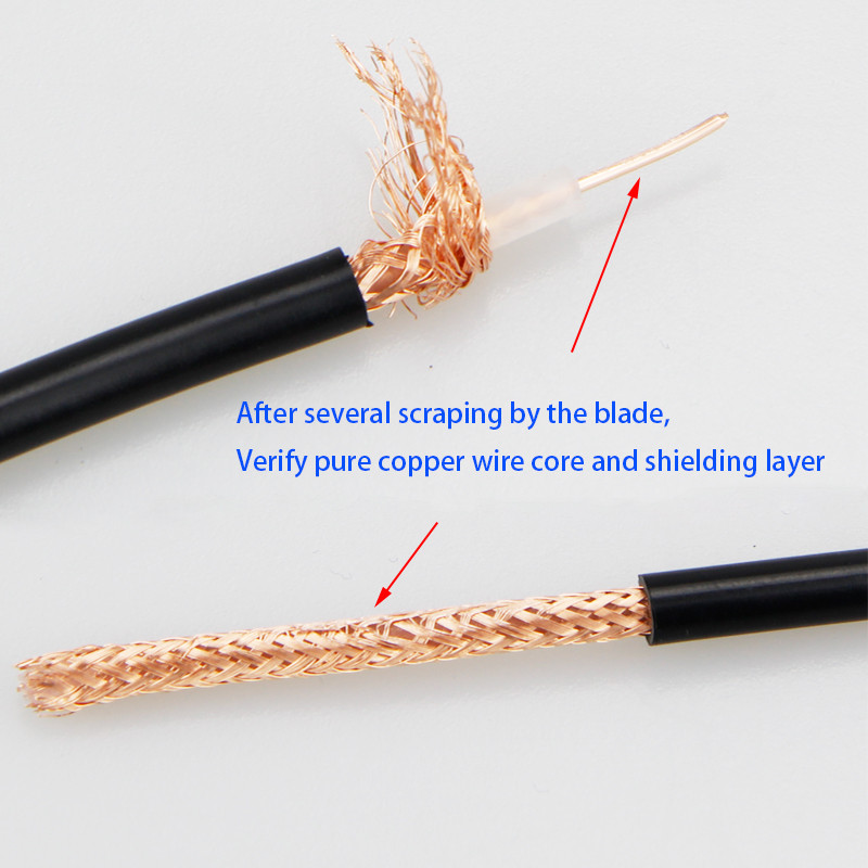 Jual 50-3D RG-58U cable Pure copper wire Router WiFi antenna extension ...