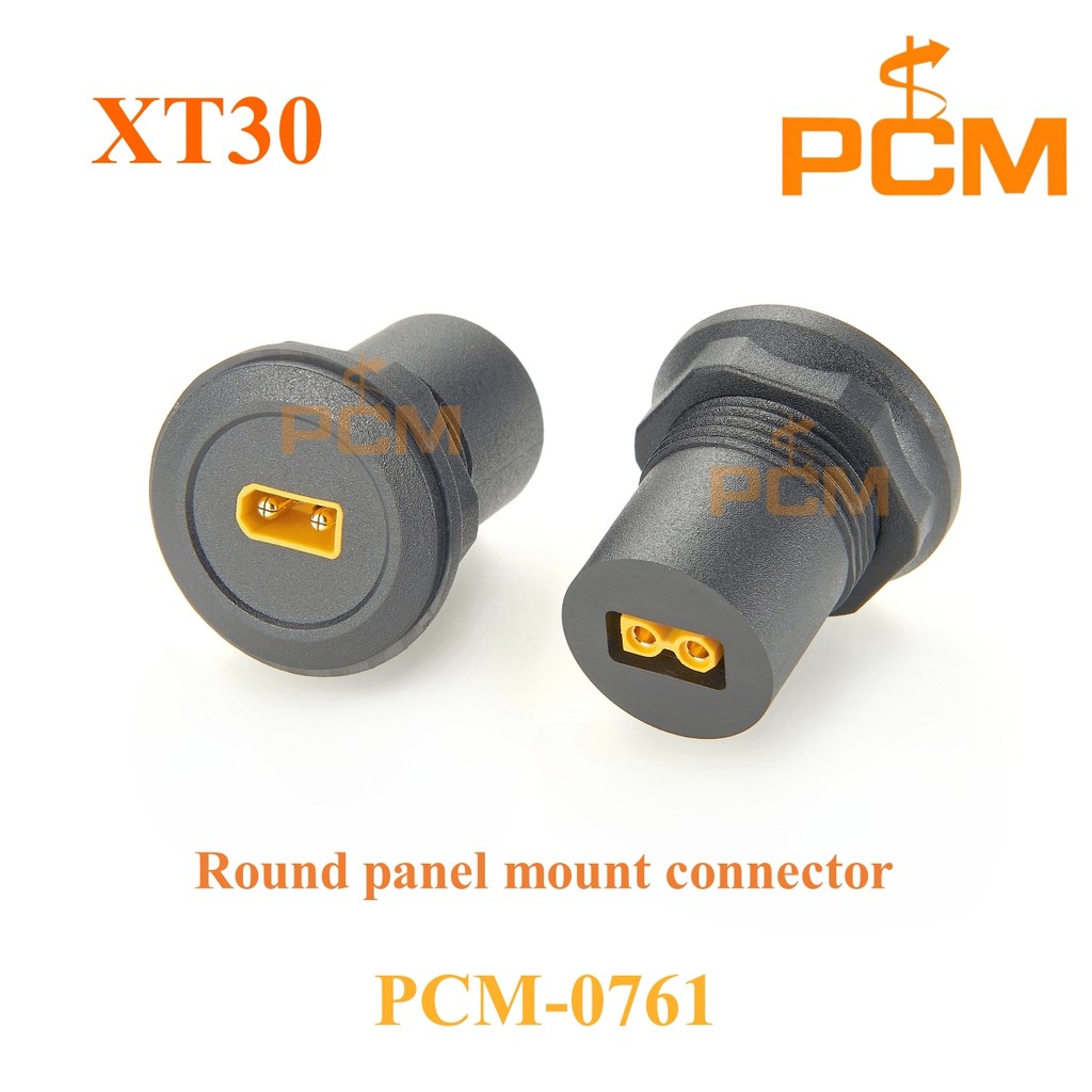 Jual IMPORT Flush mount XT30 30A Round panel mount charging connector ...