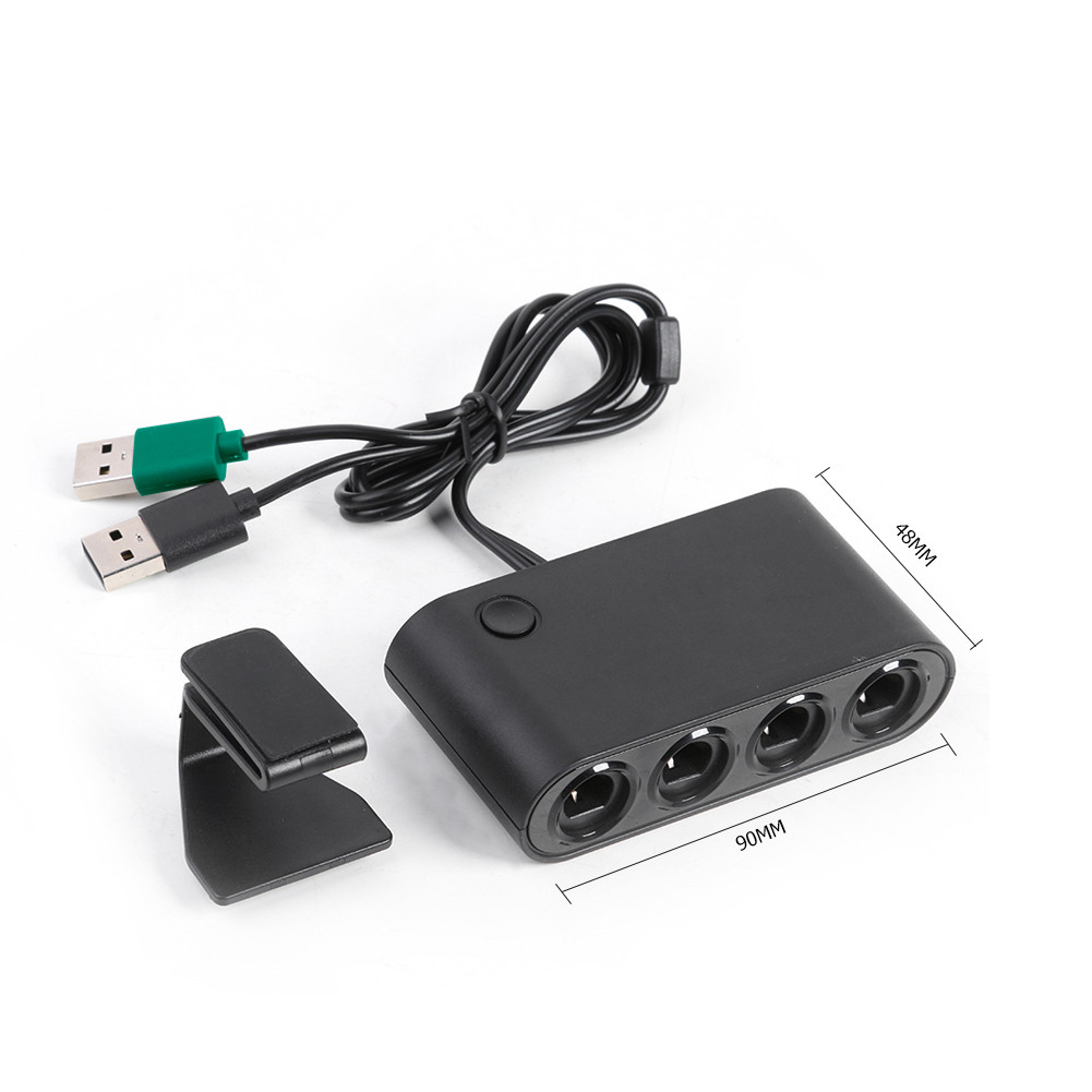 Jual 4 Ports Game Converter for GameCube GC Controller USB Adapter for ...