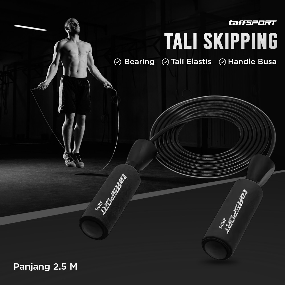 Jual [Bagusnya] TaffSPORT Tali Skipping Speed Jump Rope Bearing Non ...