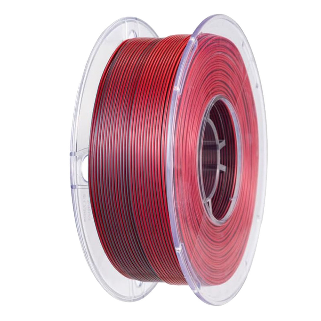 Jual CC3D Silk Dual Color Filament Black/Red PLA Filament 1.75mm 1KG 3D ...