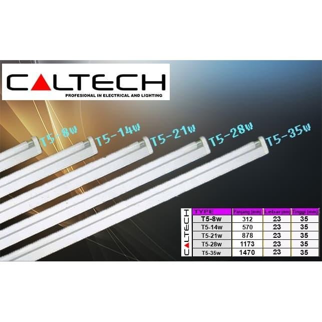 Jual Lampu TL T5 8 watt komplit Caltech / Lampu Aquarium / Etalase Kaca ...