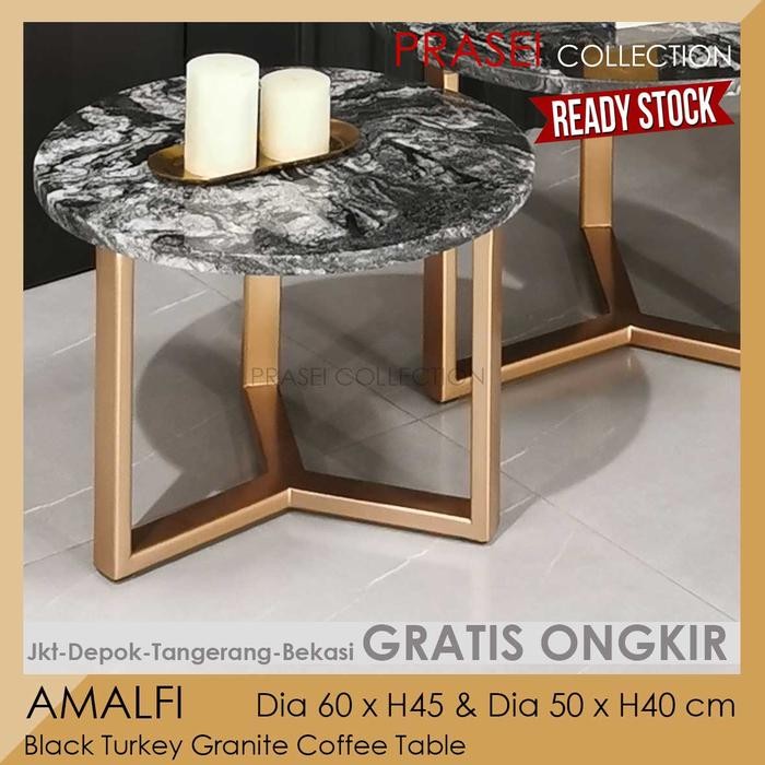 Jual Amalfi - Black Turkey Granite Coffee Table Meja Sofa Granit Hitam ...