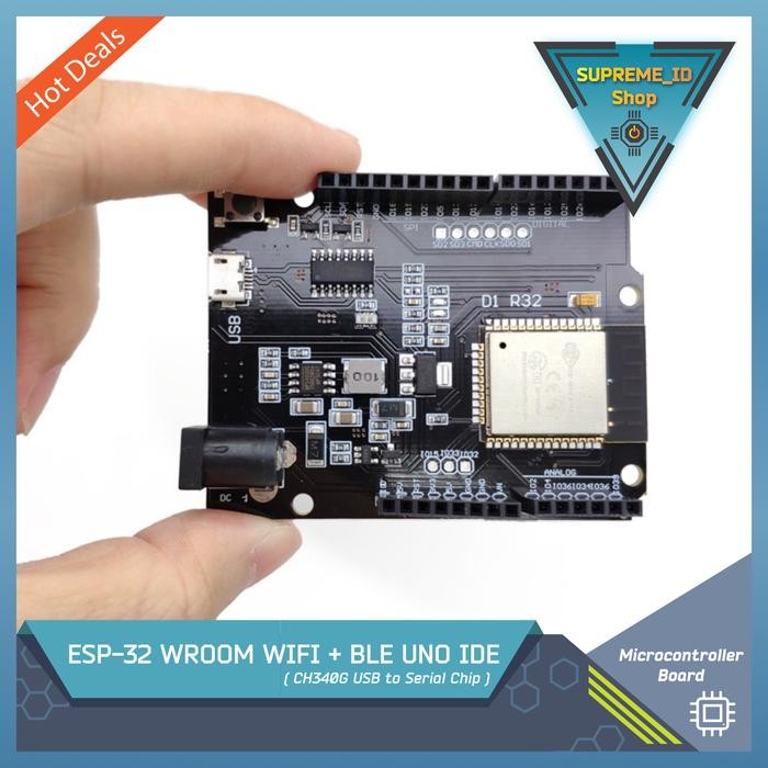 Jual Wemos Esp32 Wroom Iot Arduino Uno Ide D1 R32 Wifi Bluetooth Esp-32 ...