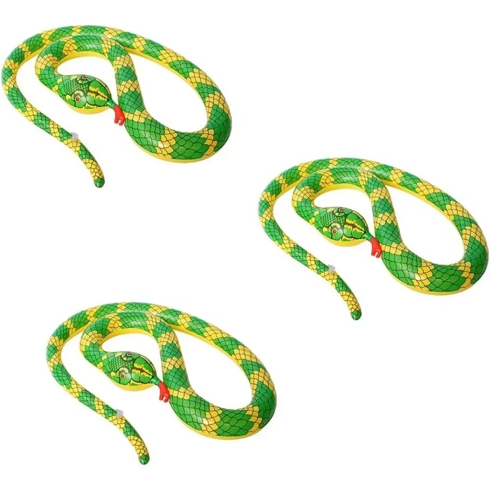Jual Inflatable Snakes 3pcs Large Fake Snake Realistic Serpents Figure ...