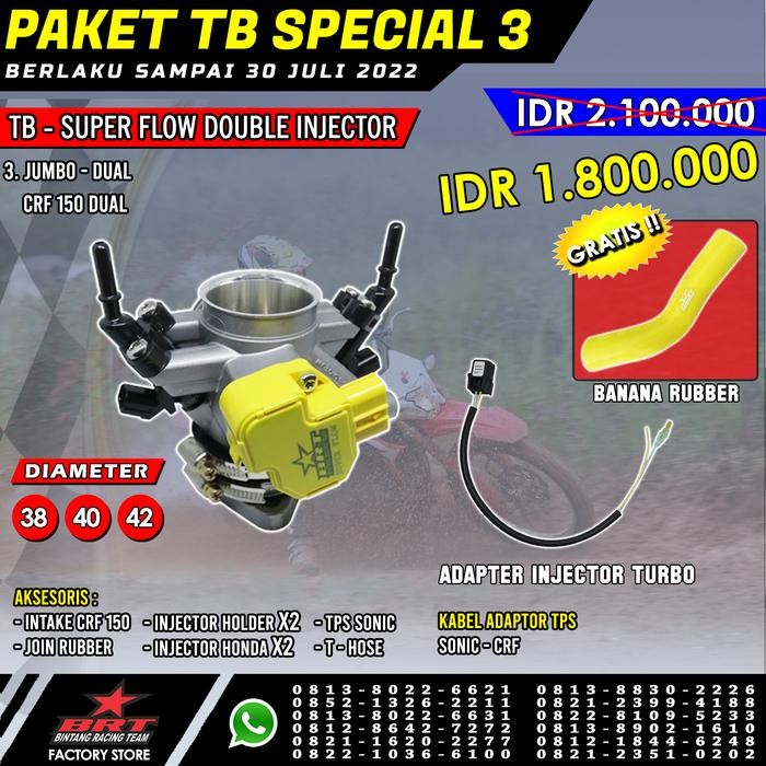 Jual TB - SUPER FLOW DOUBLE INJECTOR 3. JUMBO-DUAL (CRF 150- DUAL ...