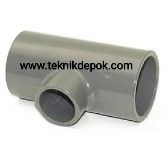 Jual VLOK TEE PVC 2.5 X 1 INCHI SAMBUNGAN PIPA CABANG 3 FITTING PARALON ...