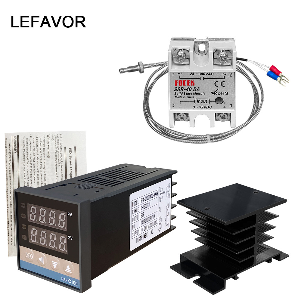 Jual REX-C100 Digital PID Temperature Controller Thermostat SSR output ...